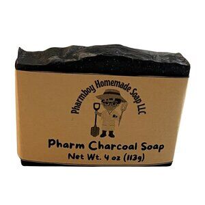 Unscented Cold Process Charcoal Black Facial Bar - 4 0z
